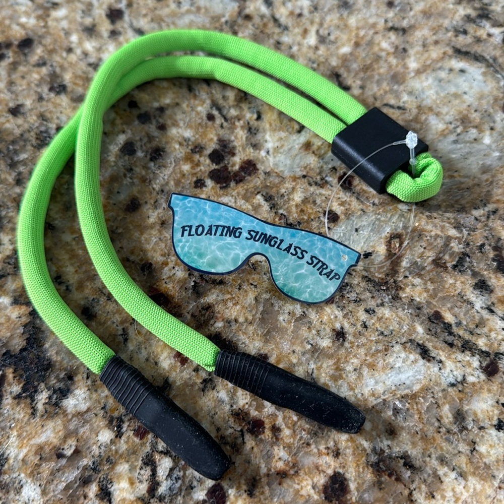 Floating sunglasses strap NWT Neon Green